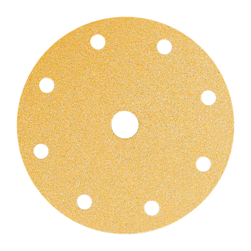 Фото товара "GOLD Шлифовальный бумажный диск, специальный оксид алюминия, 9 отверстий, 150 мм, Р240"