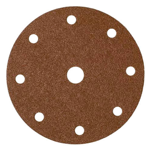 Фото товара "COARSE CUT Шлифовальный диск, укрепленная бумага, оксид алюминия, 9 отверстий, 150 мм, Р120"