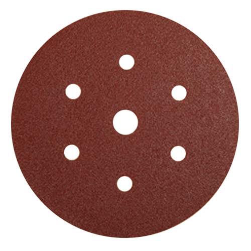 Фото товара "COARSE CUT Шлифовальный диск, укрепленная бумага, оксид алюминия, 7 отвестий, 150 мм, Р60"