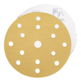 GOLD Шлифовальный бумажный диск, специальный оксид алюминия, 15 отверстий, 150 мм, Р400
