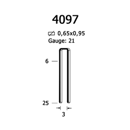 Скоба крепежная 4097/06 мм (400/20)