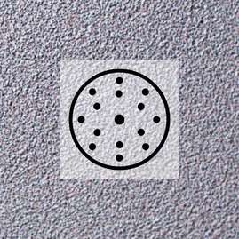 Q.SILVER Шлифовальный диск, латексная бумага, карбид кремния, 150 мм, 15 отверстий, Р1200