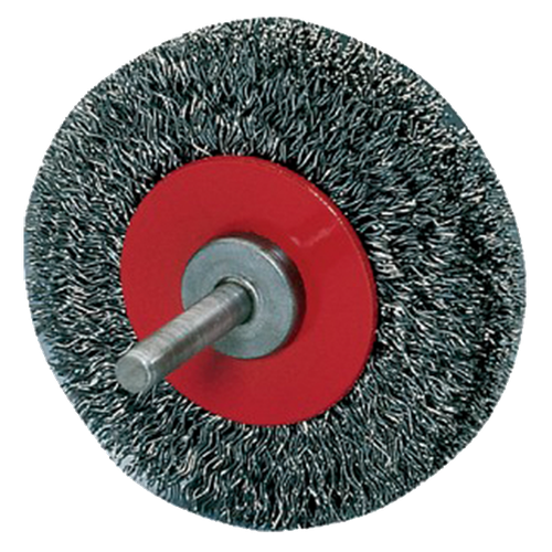 Фото товара "Цилиндрическая щетка с хвостовиком 6 мм, 30х9х6*0,2мм, стальная проволока, 20 000 об.мин"